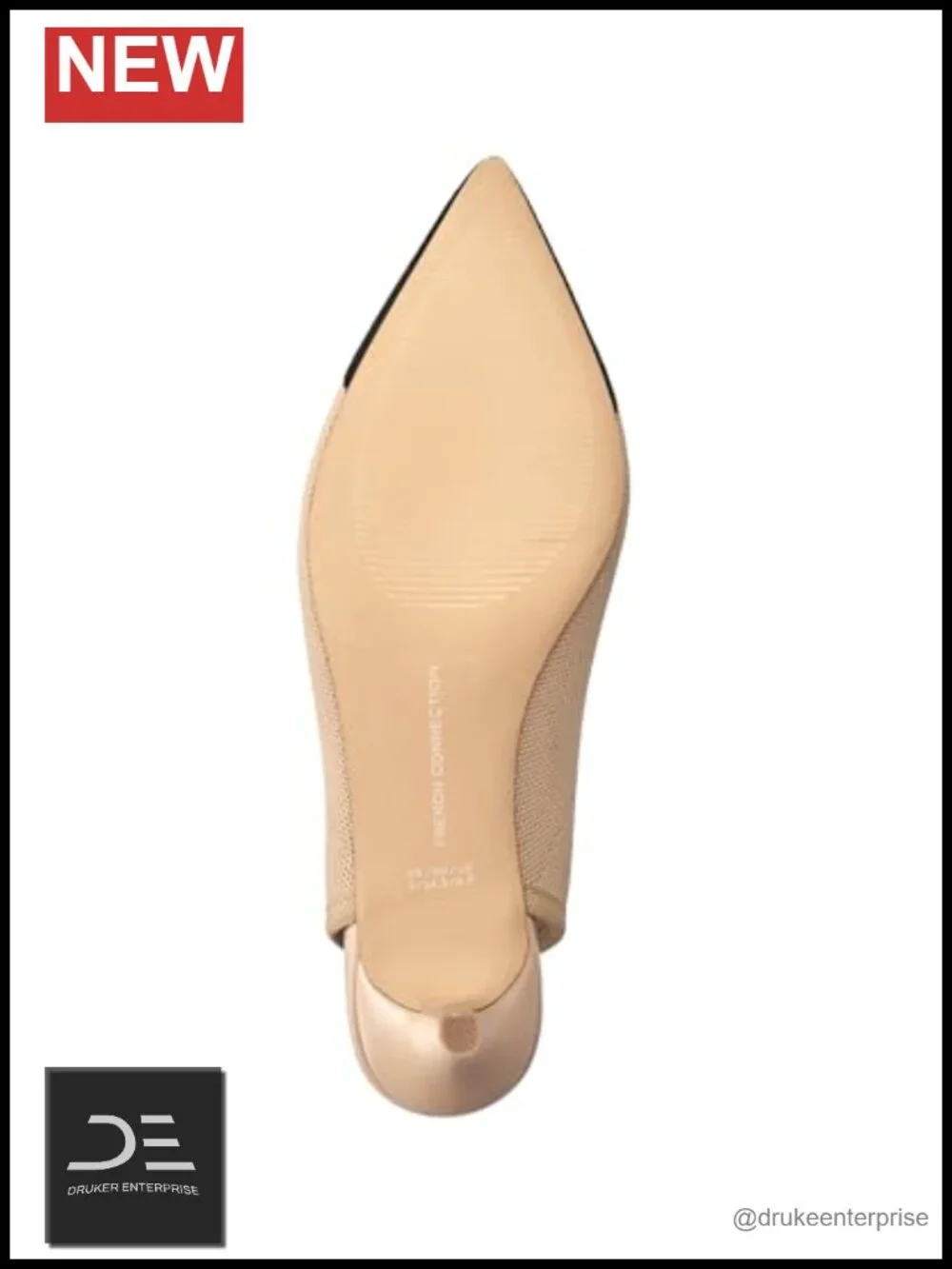 Slingback Kitten Heels Pointed Toe Mid Heel Women's Pumps